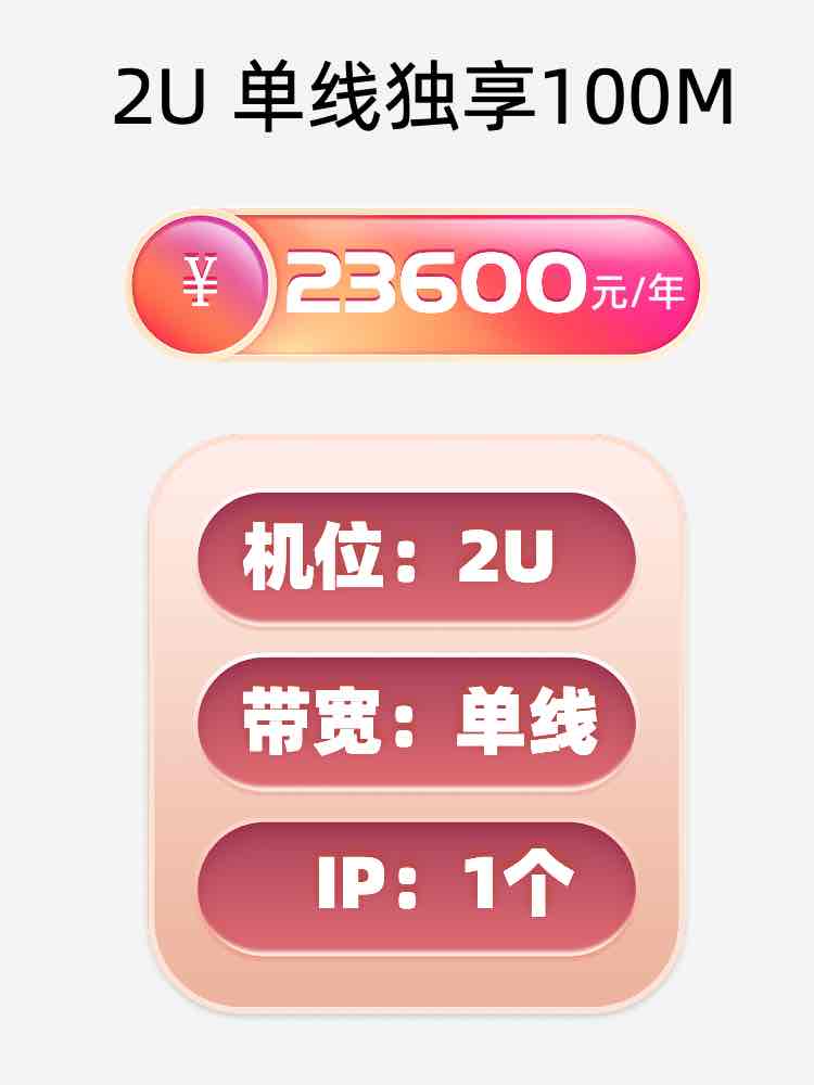 十堰单线100M服务器托管价格